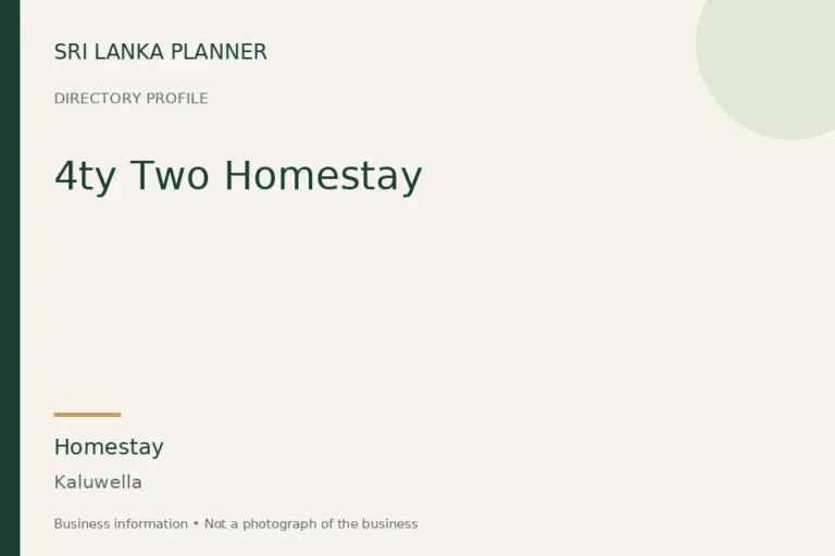 Directory cover for 4ty Two Homestay in Kaluwella, Sri Lanka
