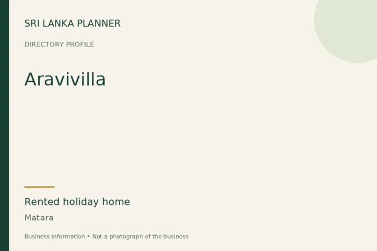 Directory cover for Aravivilla in Matara, Sri Lanka