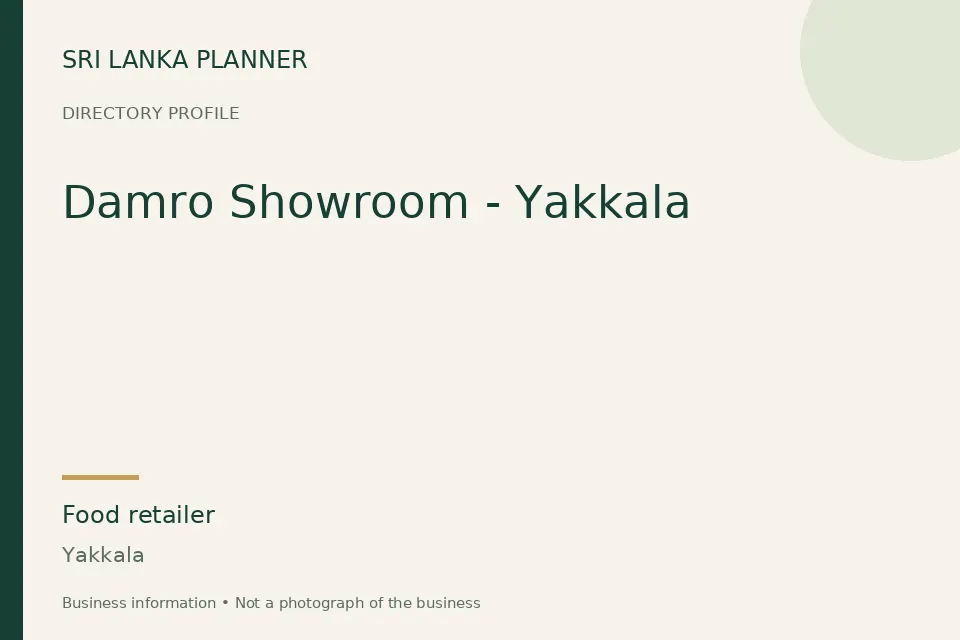 Directory cover for Damro Showroom - Yakkala in Yakkala, Sri Lanka