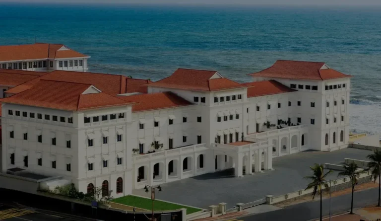 Galle Face Hotel exterior beside the ocean in Colombo.