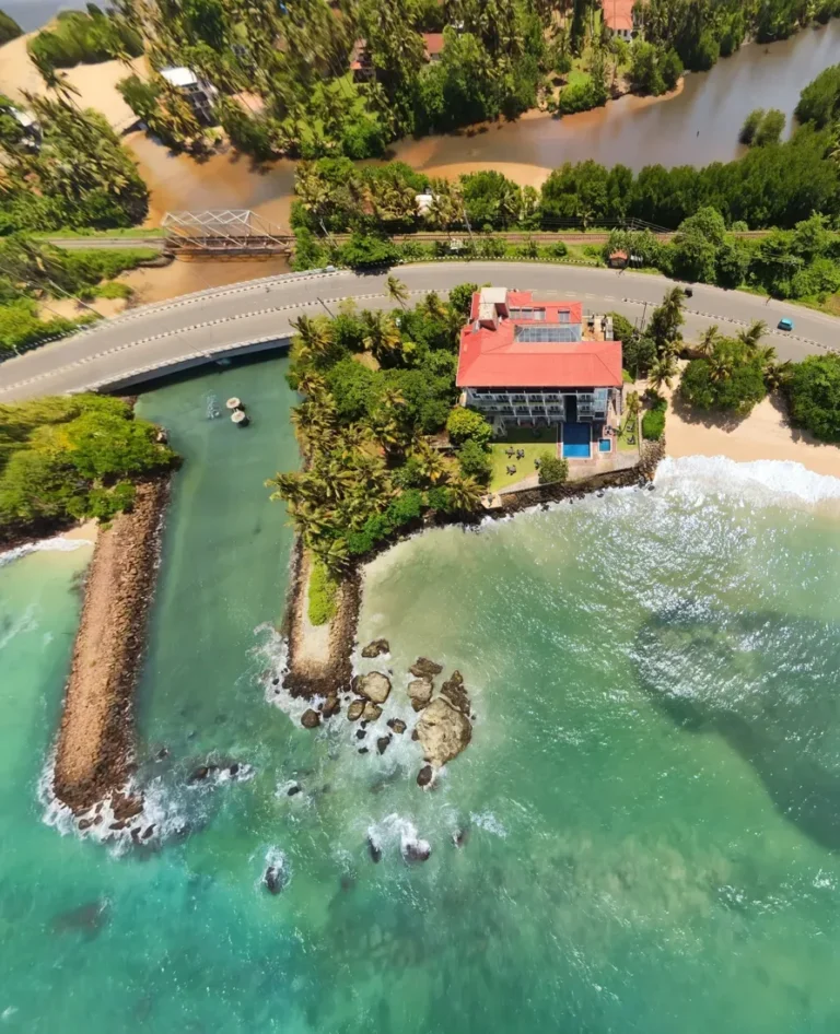 Aerial view of the coastal Garton Cape property.