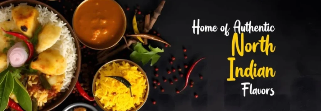 North Indian dishes in a promotional banner for The Mango Tree