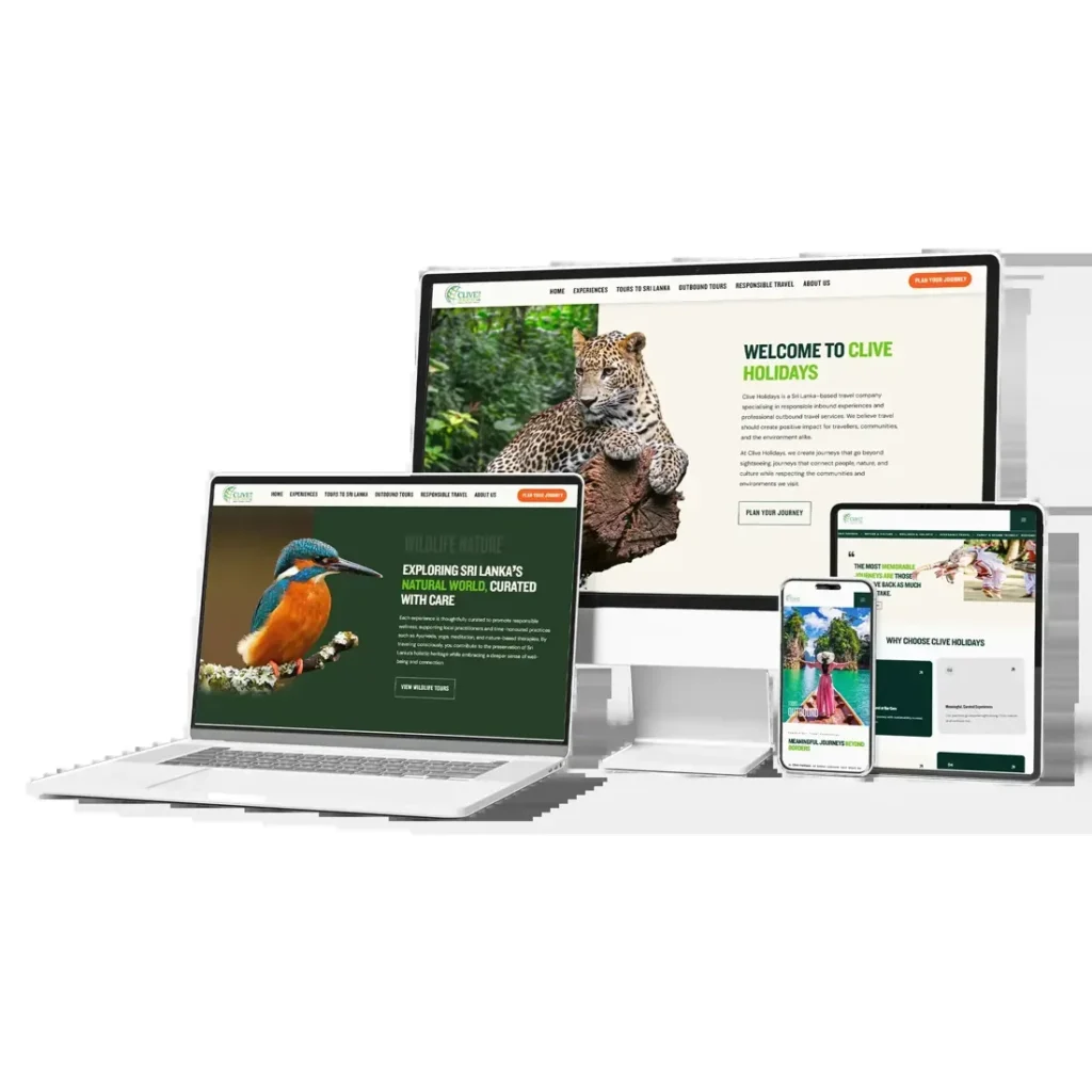 Responsive website design portfolio example from Weblook.